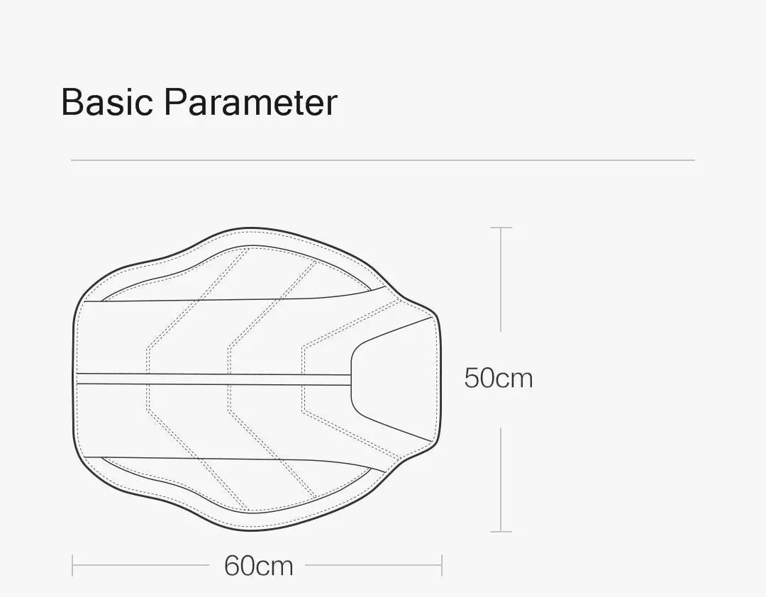 Новинка Xiaomi 3D Трехмерная Скоба Нескользящая подушка пластиковая декомпрессия бедра натуральная ладонь Нескользящая одежда для автомобиля человек семья