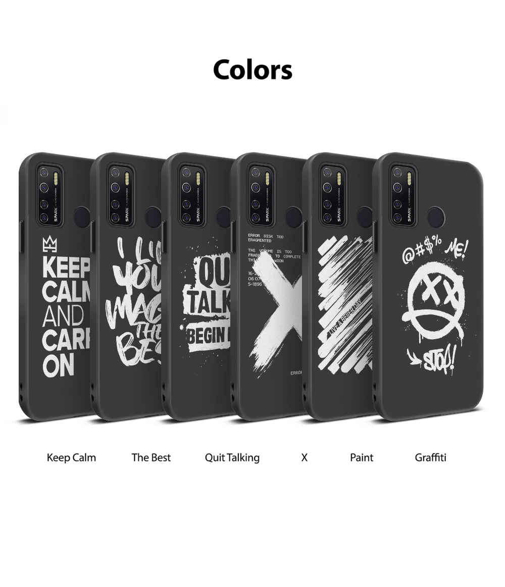 

Rzants For Tecno Spark 5 Pro Soft Case [Street trend] shockproof Bumper Cover Phone Casing