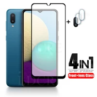2pcs for samsung galaxy a02 full tempered glass for samsung galaxy a02 screen glass protector camera film for galaxy m02 glass