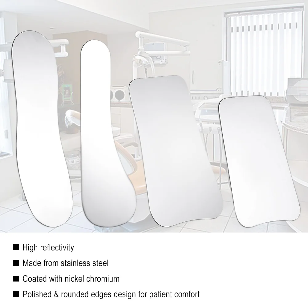 4 шт. Нержавеющая сталь Стоматологическая фотография зеркало Ортодонтическая