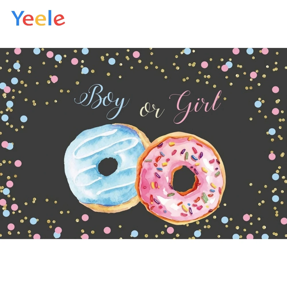 

Фон для фотосъемки с изображением пончиков золотой точки новорожденного ребенка на день рождения, Фотофон на заказ для фотостудии