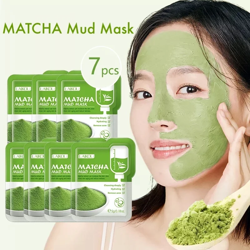 Уход за лицом 7 шт. маска из зеленой глины маття средство для увлажнения удаления