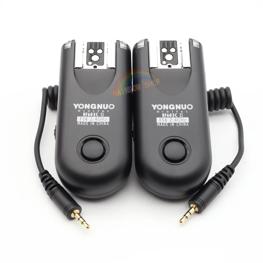 YONGNUO RF603II C1 триггер RF 603C1 RF603 II Беспроводная вспышка 2 трансивера для Canon 5D Mark III 6D 70D