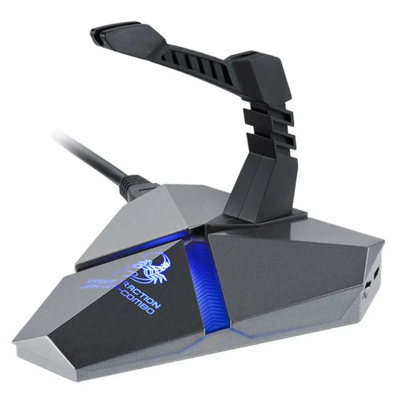 

Hotline Flexible Mouse Wire Bungee Cord Clip Wire Organizer USB 2.0 Hub Splitter SD TF Card Reader Mouse Clamp For Gaming Mice