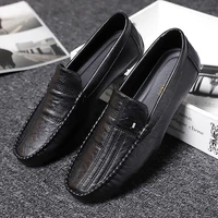 doudou shoes men 2021 summer new fashion korean version of lazy men breathable casual leather shoes men