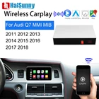 Беспроводной Carplay для Audi Q7 2011 2014-2016 2017 2018 Поддержка декодер модернизации мультимедиа GPS Navi Зеркало Ссылка обратный Камера
