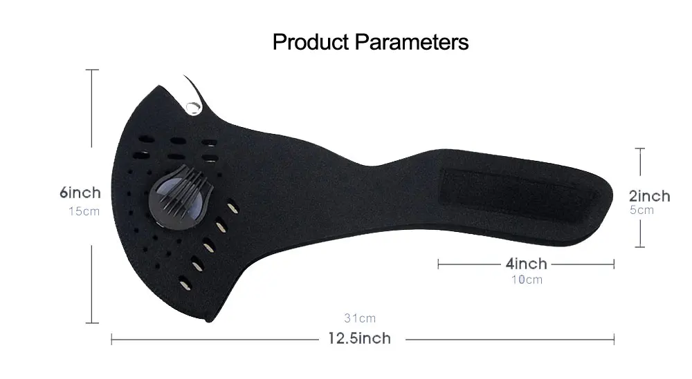 PM2.5 анти-хлопковый фильтр активированный уголь Пыленепроницаемая велосипедная маска для лица анти-загрязнения велосипедная маска для тренировок на открытом воздухе