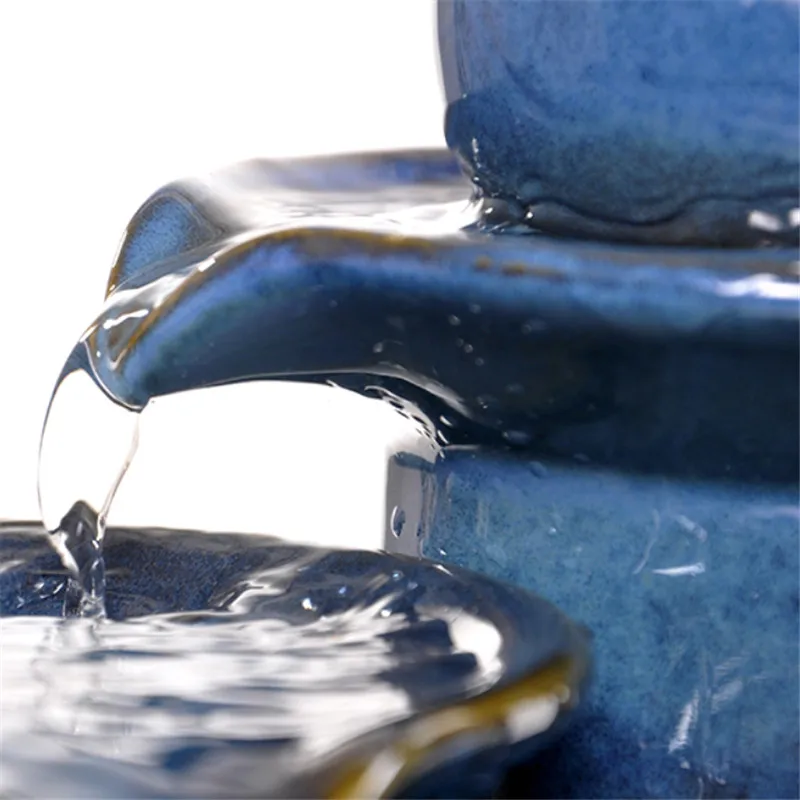 Керамический креативный фонтан для воды в помещении фэн шуй небольшой аквариум