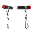 Оптовая продажа, рыболовные снасти для морской рыбалки, черная пластиковая головка, прочные застежки, крючки, кронштейн, аксессуары для рыболовных снастей