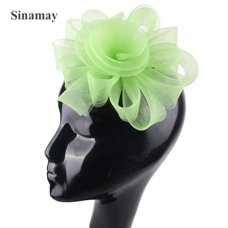 Королевский синий кринолин Вуалетка шляпа аксессуары для волос свадьбы