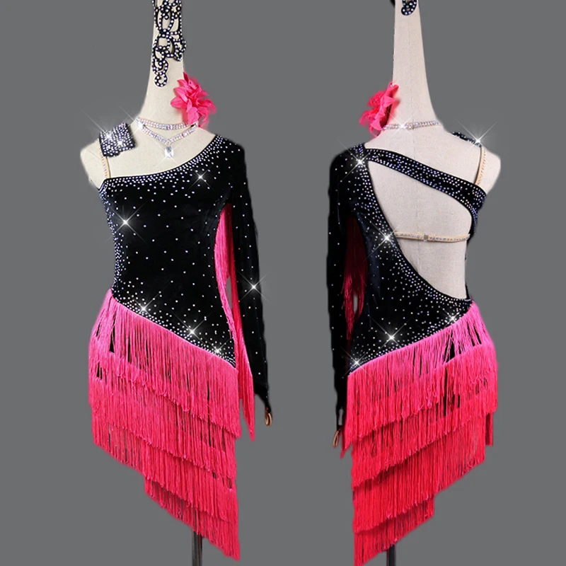 Платье для латинских танцев женщин и девочек новинка 2019 платье соревнований
