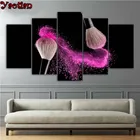 5 шт., 5d алмазная живопись сделай сам, косметическая Кисть для макияжа, вышивка крестиком, полноразмерная круглая мозаичная картина Стразы, алмазная вышивка