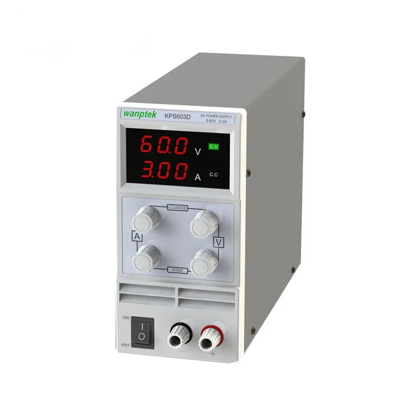 DC Voeding KPS603D Variabele 60V 3A Verstelbare импульсный Gereglementeerde Digitale met Alligator Leidt lab