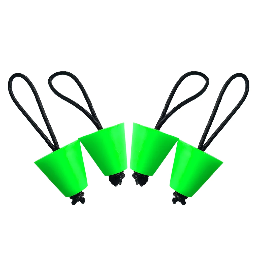 4 Pieces Premium Green Rubber Kayak Marine Boat Scupper Plugs Kit Universal Fits 3/4'' to 1.5'' Holes | Спорт и