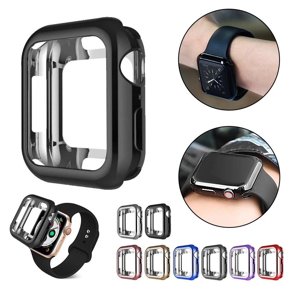 Мягкий защитный чехол из ТПУ для Apple Watch серии 1 2 3 38 мм 42 матовая фотография iWatch 5 4 40