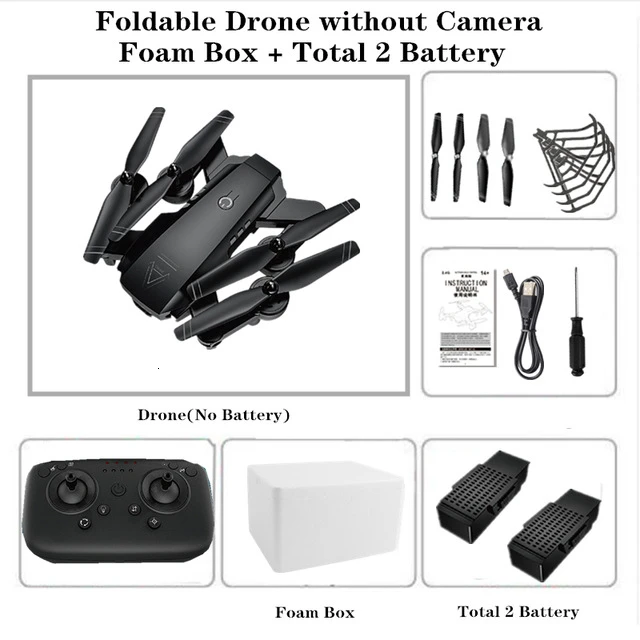 Black NO Cam 2B Foam 4K L103 радиоуправляемые вертолеты камера Wifi Fpv Дрон Gps Дрон удержание высоты 2,4g оптическое положение потока Дрон камера радиоуправляемые игрушки для детей - Цвет: Black NO Cam 2B Foam