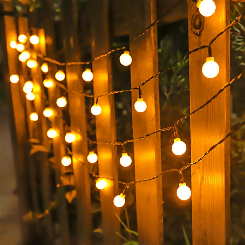 

Гирлянда светодиодная уличная на солнечной батарее, 5/6/7/12 м