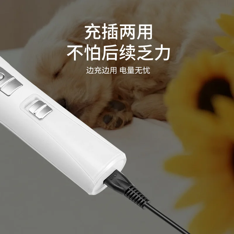 

New White Hair Salon Household Oil Head Electric Scissors Silent Low Noise Direct Charging Multi-function Hairdresser
