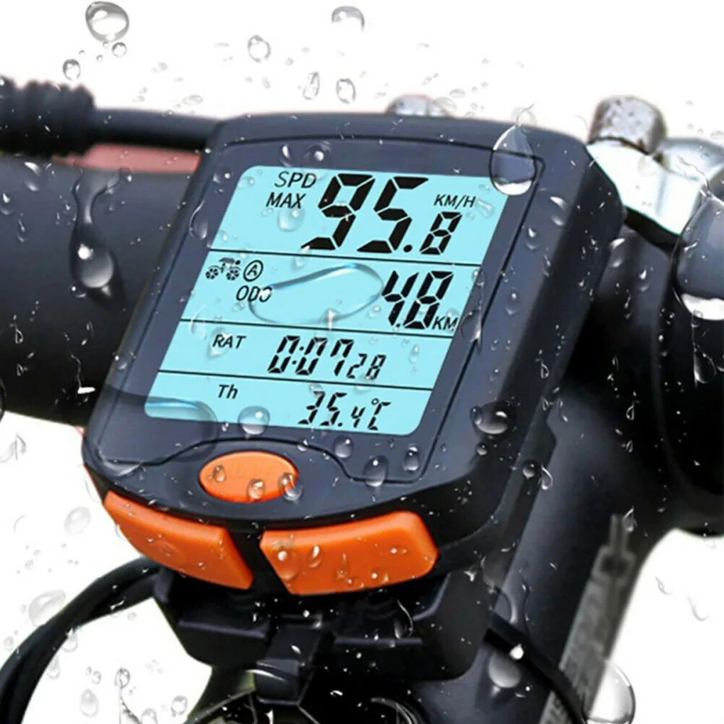 

YT-813 Cycling Speedometer Bicycle Digital Computer Multifunction Bike LCD Display Odometer Wireless/Wired Speedometer