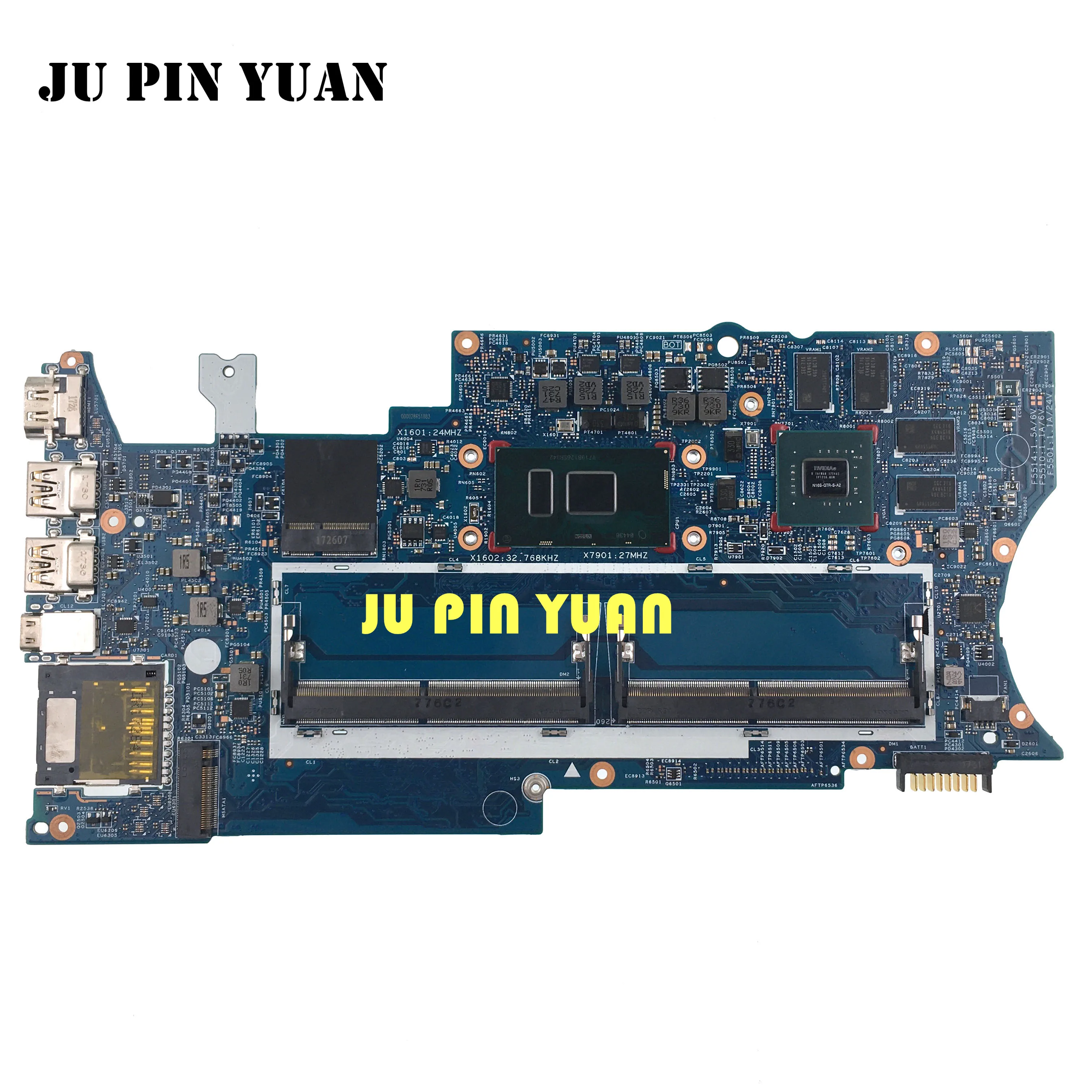 

Материнская плата для ноутбука HP X360 14-BA, 923687-001, 923687-501, 923687-601 Вт/I5-7200U, стандартная ЦПУ, графический процессор 16871-1 DDR4