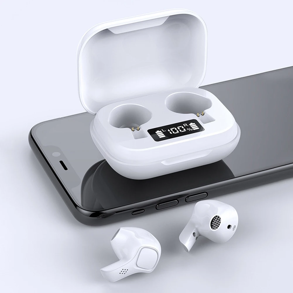 Wireless Bluetooth Earphones HIFI Stereo Sport Headset LED Power Display Sweat-proof Waterproof TWS Earphone | Электроника