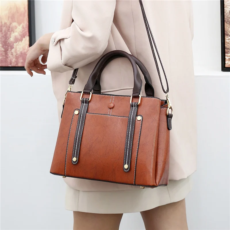 Роскошная женская сумка брендовые дизайнерские сумки на плечо кожаная