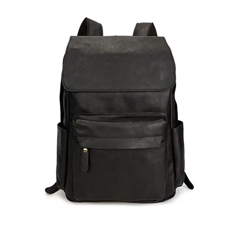 Новый известный бренд кожаный рюкзак в школьном стиле для колледжа простой