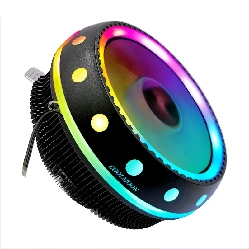Радиатор ЦП UFO с RGB-подсветкой 3 контакта 12 В постоянного тока Поддержка Intel Socket LGA
