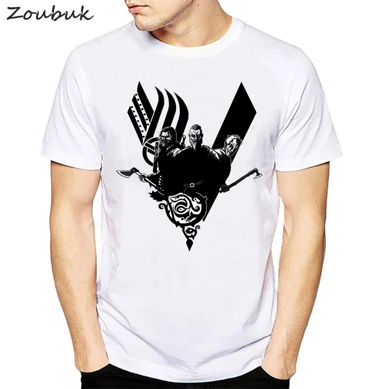 Забавная Мужская футболка Ragnar с коротким рукавом цвет белый | одежда