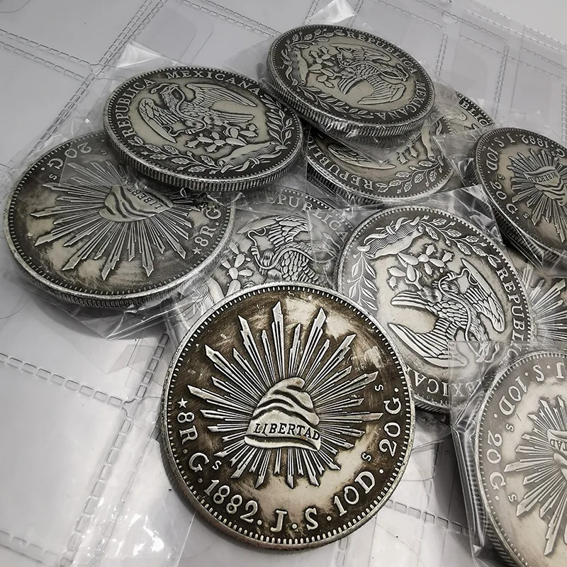 Памятная монета 1882 мексиканский Орлан змея большой диаметр 45 мм Коллекционная