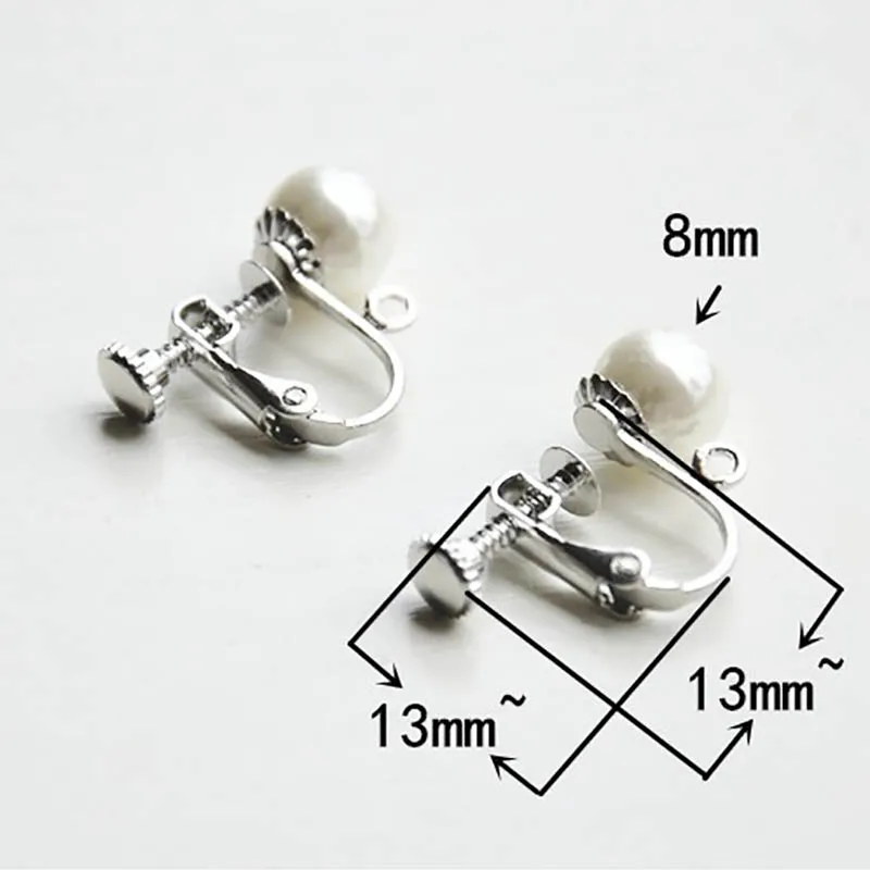 10 шт. серьги с винтовой застежкой застежка основание для бижутерии материал