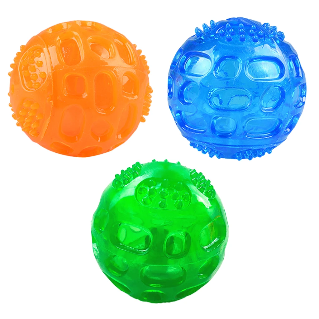 

Squeaky Ball Pet Teeth Chew Toy Playing Balls Outdoor Chewing Accessories