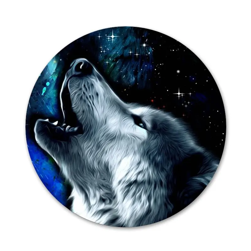 Значки &quotВолк&quot значки &quot металлические для телефона|Значки| |