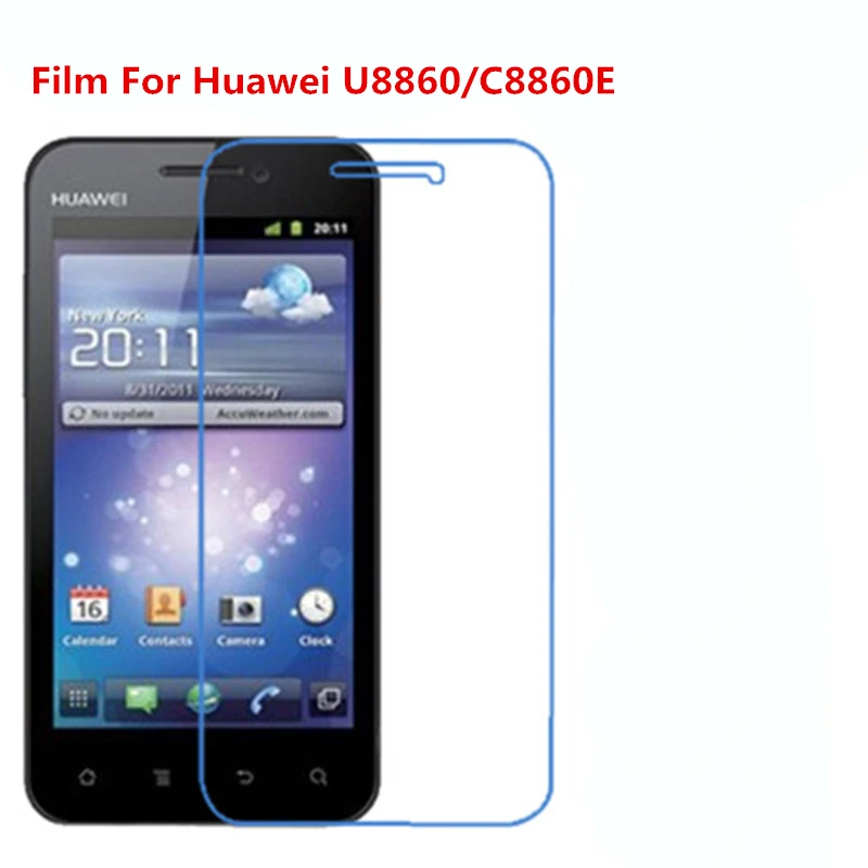 1/2/5/10 шт. ультратонкая прозрачная защитная пленка для HD ЖК-экрана с тканевой пленкой для очистки для Huawei U8860/C8860E.