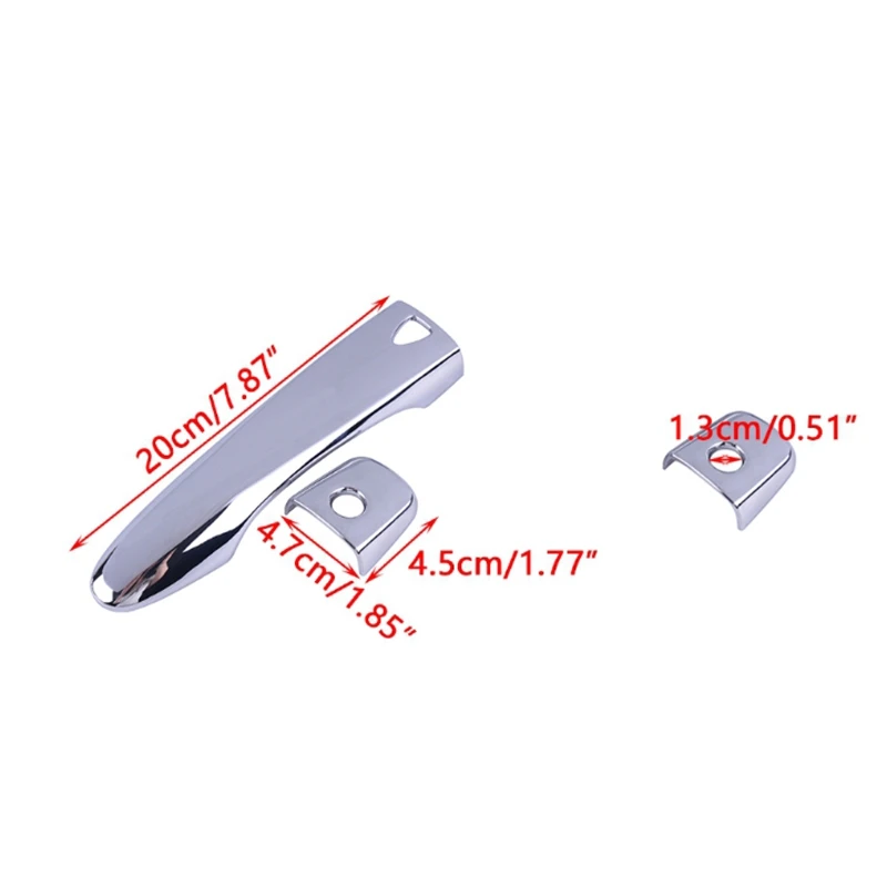 10Pcs Car Chrome Door Handle Protect Cover Molding Trim for Nissan Rogue Sport Qashqai J11 2014-2019 | Автомобили и мотоциклы