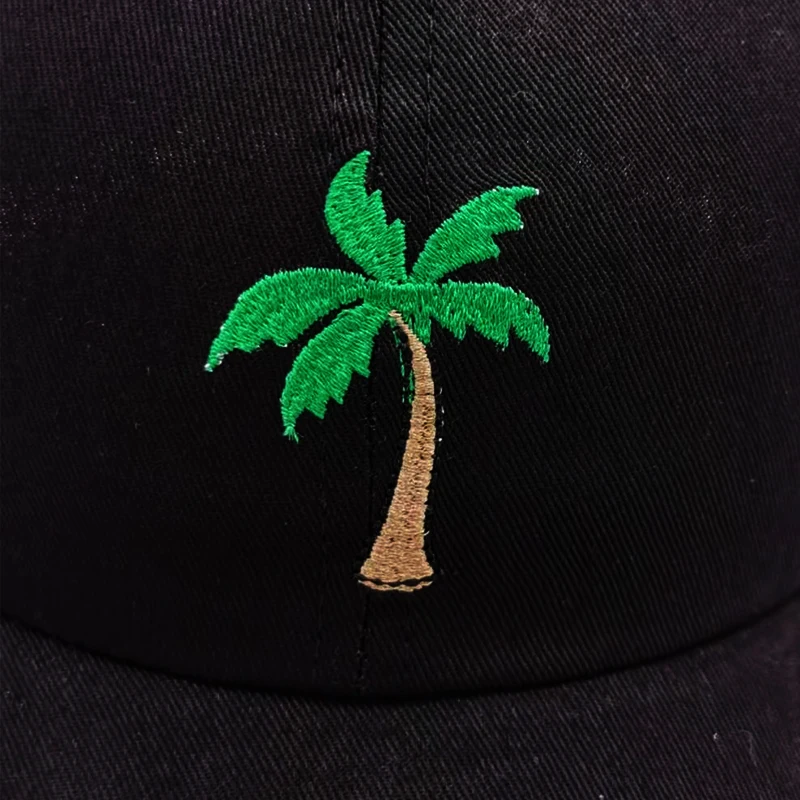 Бейсболка унисекс Кепка с вышивкой в виде кокосового дерева эксклюзивный стиль
