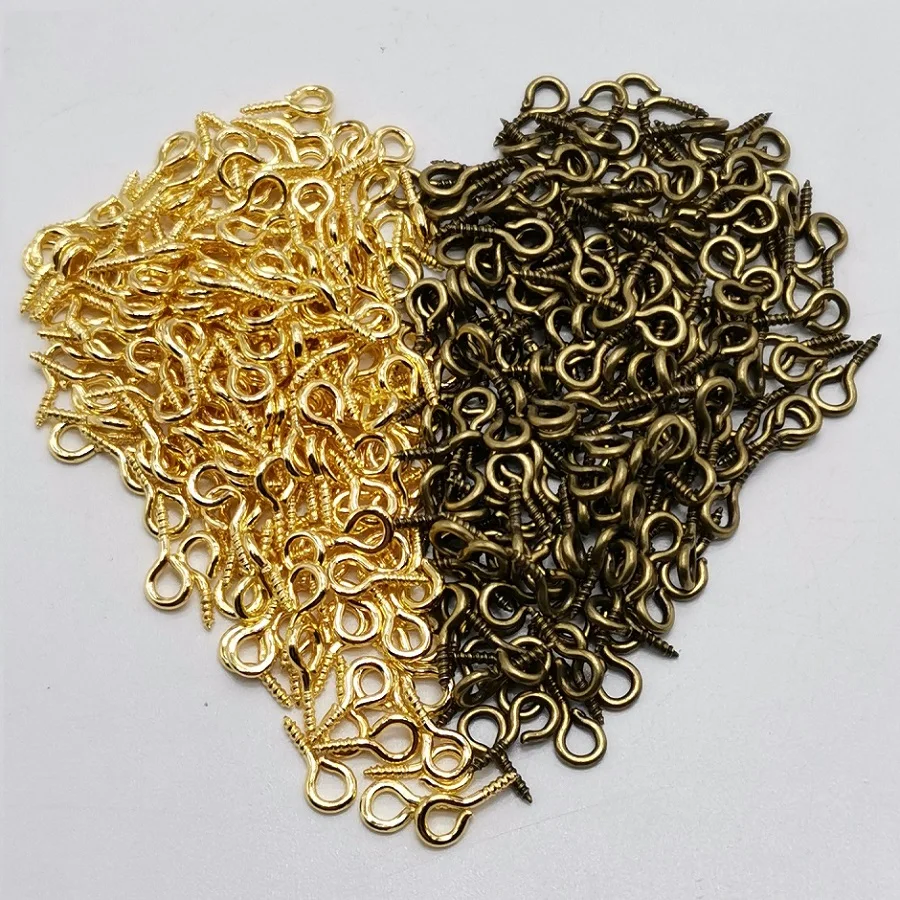 1000 шт./лот высокое качество 2 # штифты крючок деревянные винтовые проушины 8 5*20*1