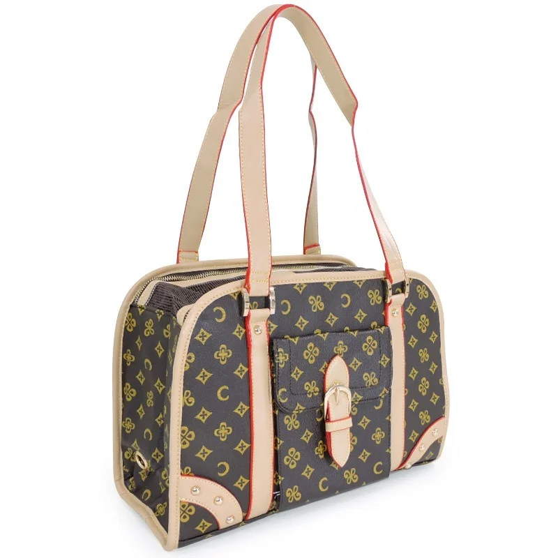 Сумка-переноска для домашних питомцев кожаная дорожная Сумочка чихуахуа Тедди