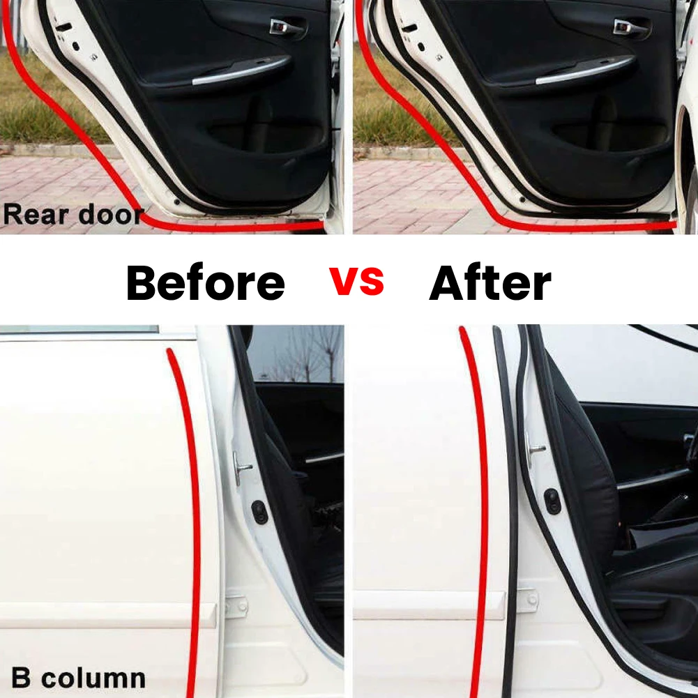 

20m B-shaped Car Door Window Sealing Strip Car Door Window Decoration Sound Insulation Waterproof Noise Reduction Sealing Strip