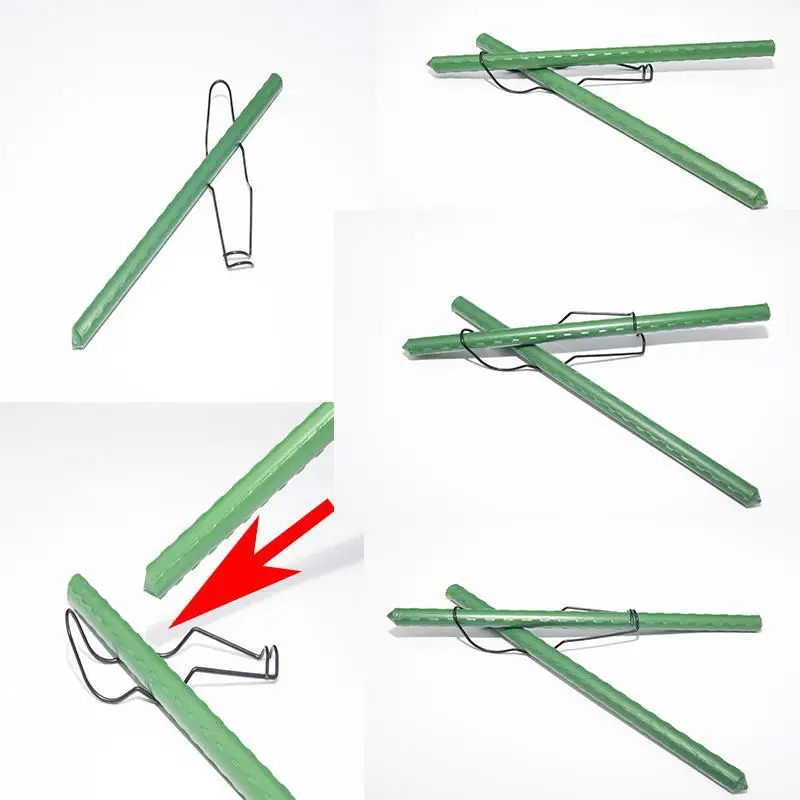 

Gardening supplies accessories wire spring buckle pillar flower pole shed scaffolding tool accessories connection buckle firm