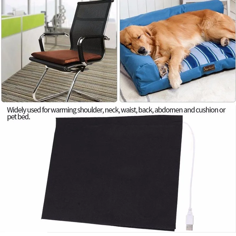 

5V USB Electric Cloth Heater Pad Heating Element for Pet Belt Warmer 29x23cm L23