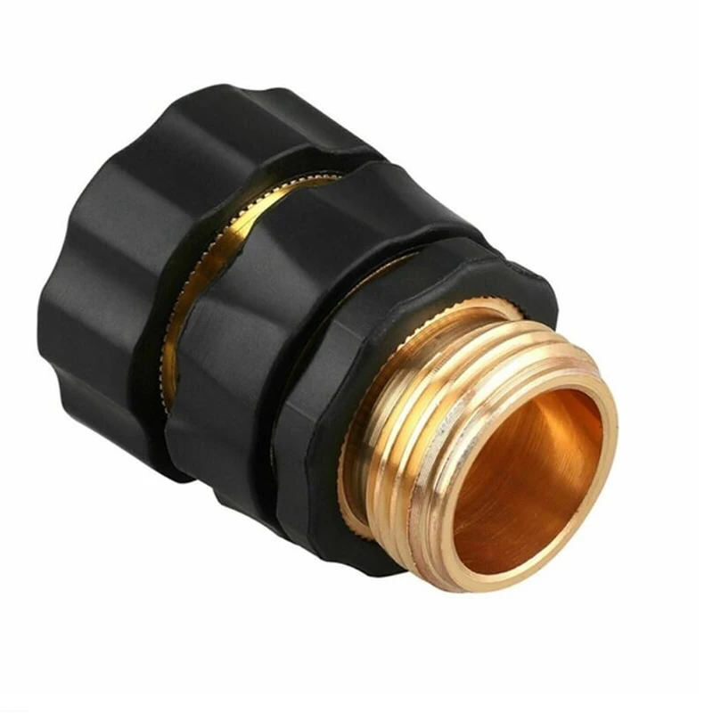 

1pair Universal 3/4" Garden Hose Fitting Quick Connector Male and Female Value Pack - No-Leaks Water Hoses Quick Connect Release