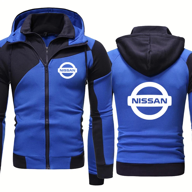 

Высококачественные модные мужские куртки с логотипом NISSAN на весну осень повседневная мужская толстовка на молнии из искусственного хлопка