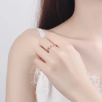 vintage female rings simple floral crystal for women wedding engagement finger ring 2021 fashion trend love jewelry wife gift