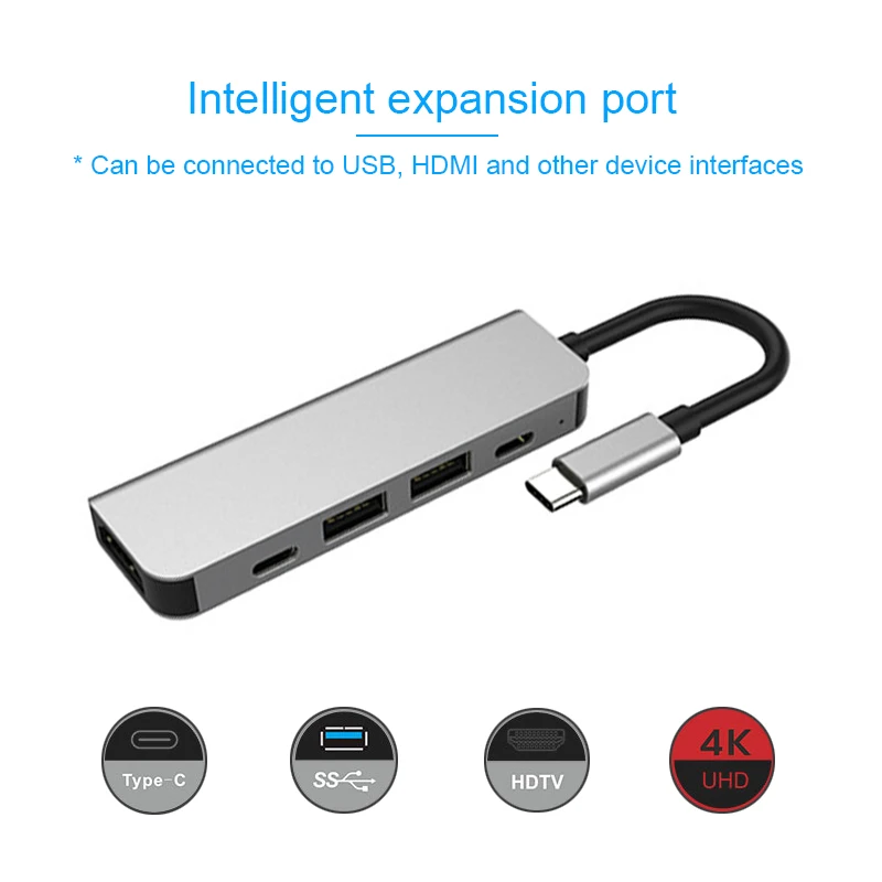 Basix Type C концентратор Usb к HDMI мульти порты USB 3 0 PD адаптер для зарядки Samsung Galaxy S9 Huawei
