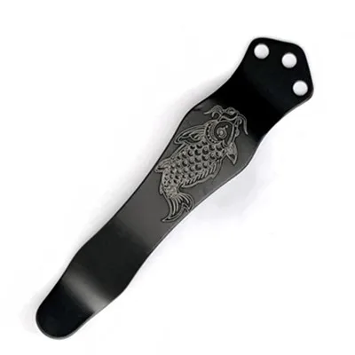 Koi Koi дизайн Tc4 титановый сплав задний карманный нож зажим Zt для бабочки 551 ZT0620 0630 EM нож - Цвет: Koi