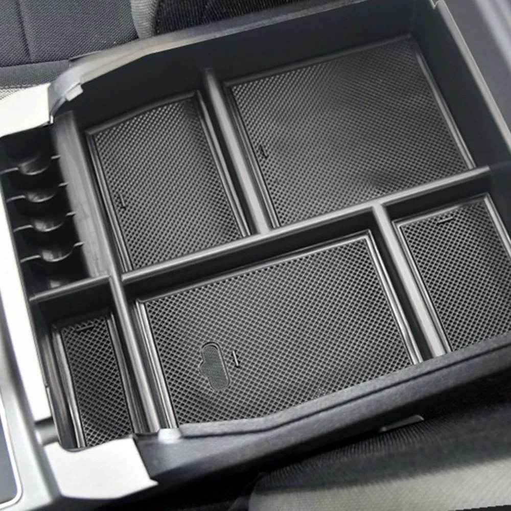 Центральный ящик для хранения в рядах консоли черный Внутренний органайзер