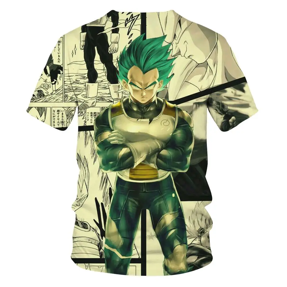 Мужская футболка с 3D принтом Dragon Ball облегающая коротким рукавом и в виде черепахи