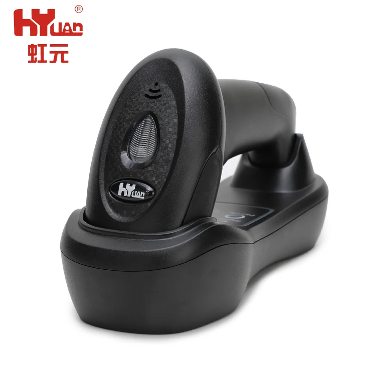 

T Hot sales auto-sense hanfree 2D qr code wireless barcode scanner with charging base 20TWD