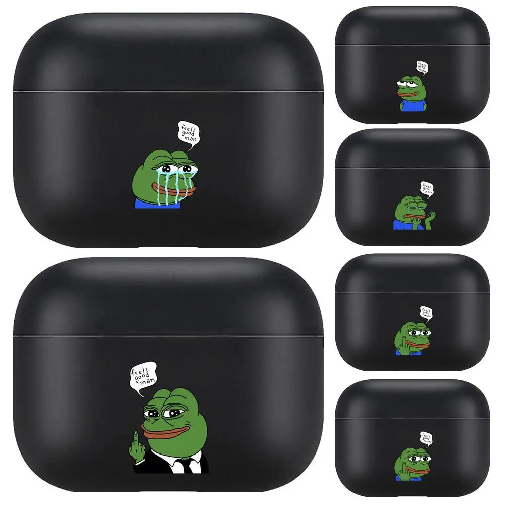 

Crying frog For Airpods pro 3 case Protective Bluetooth Wireless Earphone Cover for Air Pods airpod case air pod Cases black 1 2